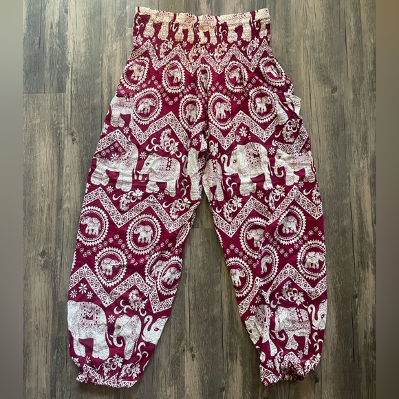 The Elephant Pants in Imperial Red •Large• - Picture 1 of 7